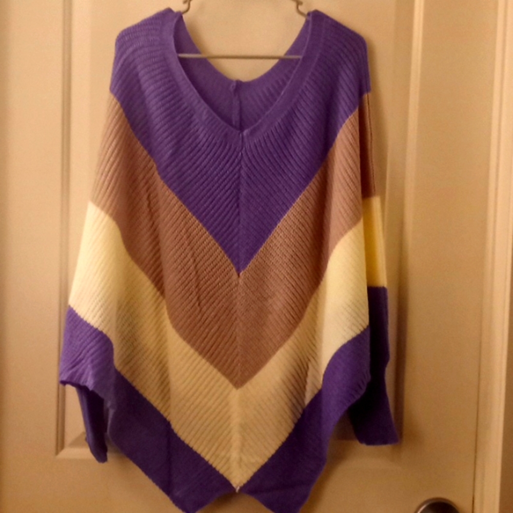 Sweater poncho